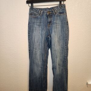 Central Falls denim blue jeans bootcut size 4  st310
